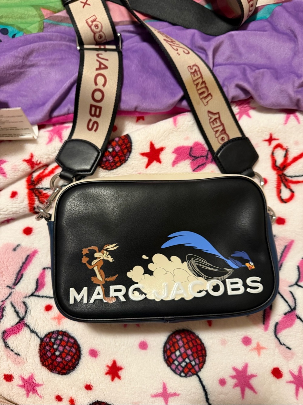 RARE Marc Jacobs x Looney Tunes Road Runner Wile E Coyote Flash Bag